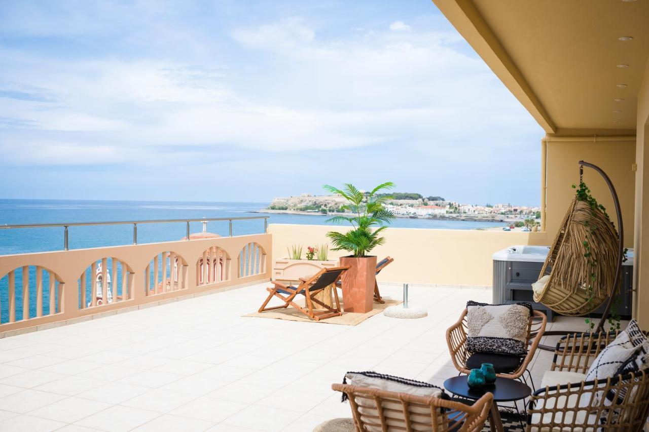 Thea - Rooftop Seaview Jacuzzi Rethymno Eksteriør bilde