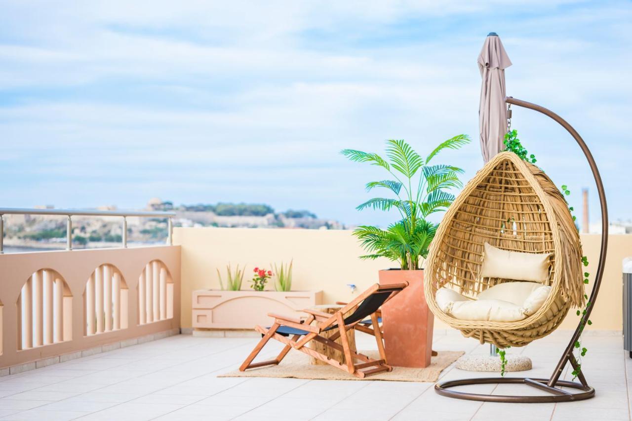 Thea - Rooftop Seaview Jacuzzi Rethymno Eksteriør bilde