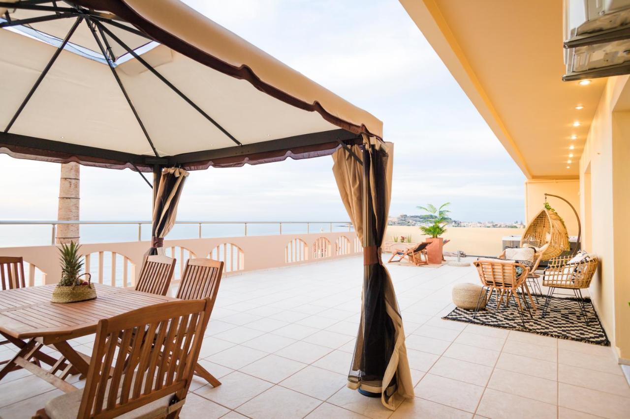 Thea - Rooftop Seaview Jacuzzi Rethymno Eksteriør bilde